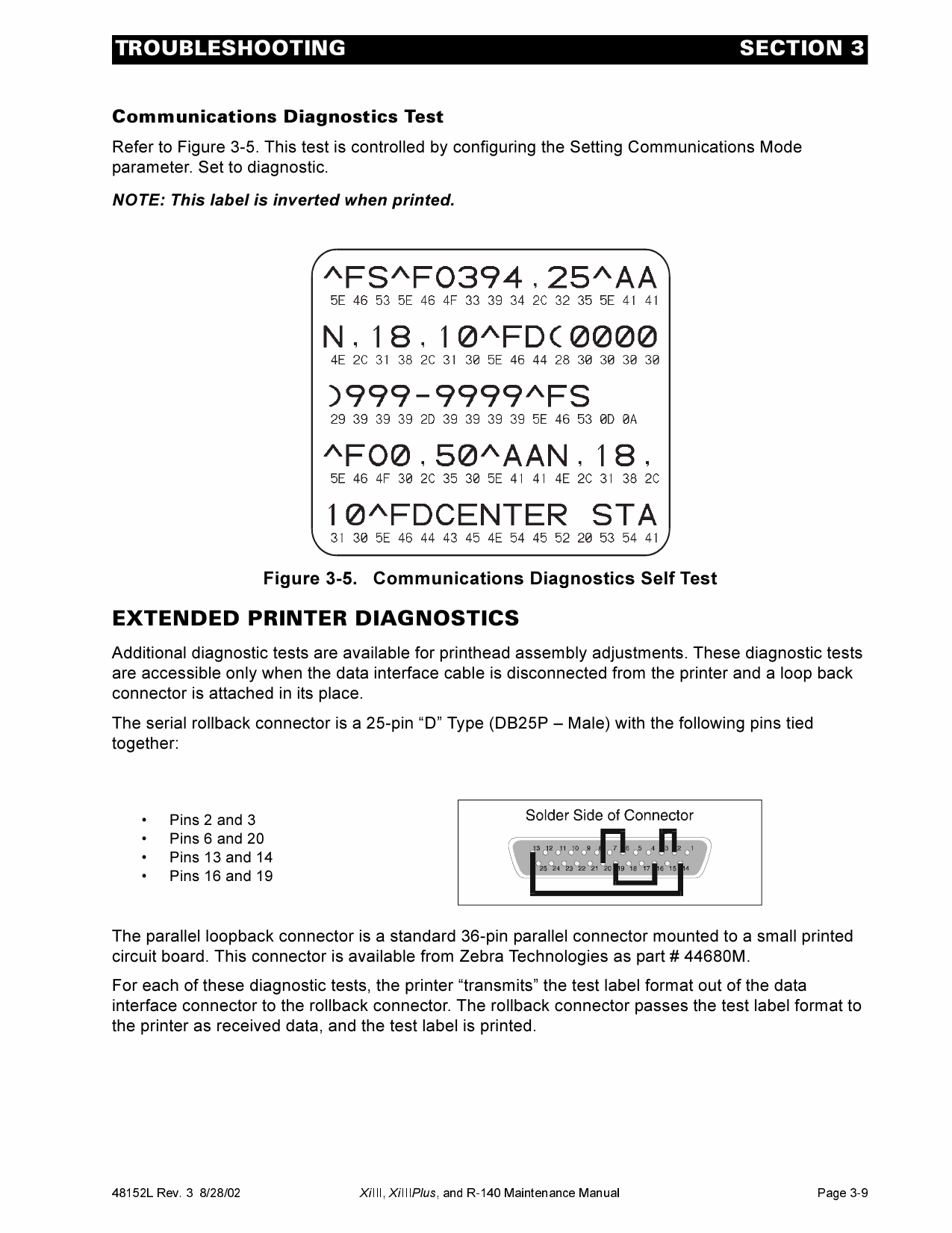 Zebra Label 90 96 140 170 220 XiIIIplus Maintenance Service Manual-4